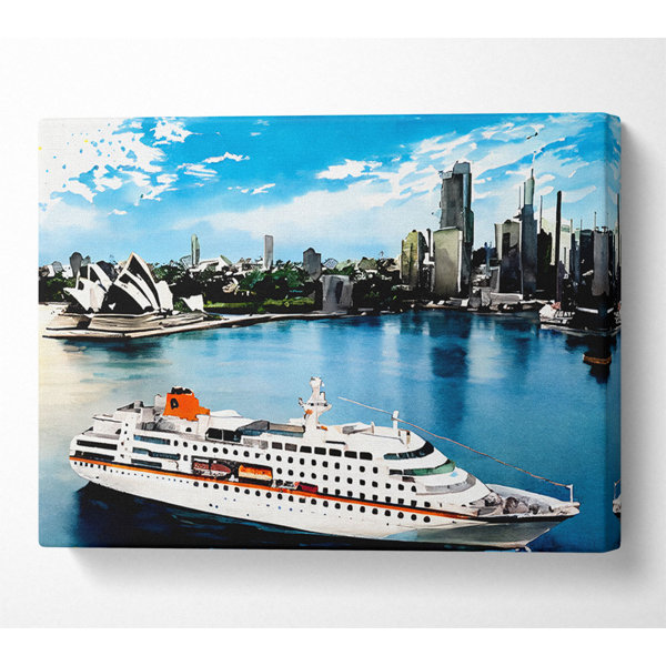 Küstenhaus Sydney Harbour Cruise Liner Druck Wayfair de